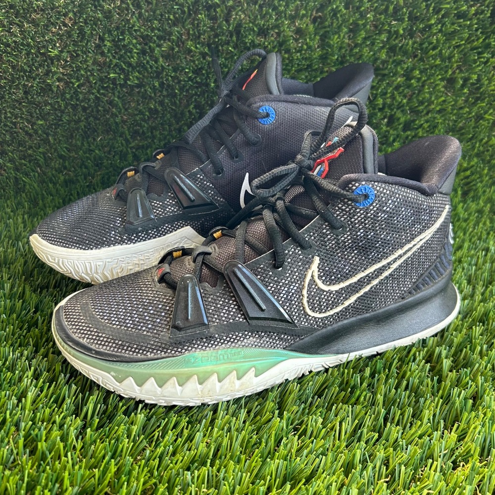 Nike Kyrie 7 Black White Basketball Shoes CQ9326-002 Mens Size 9.5